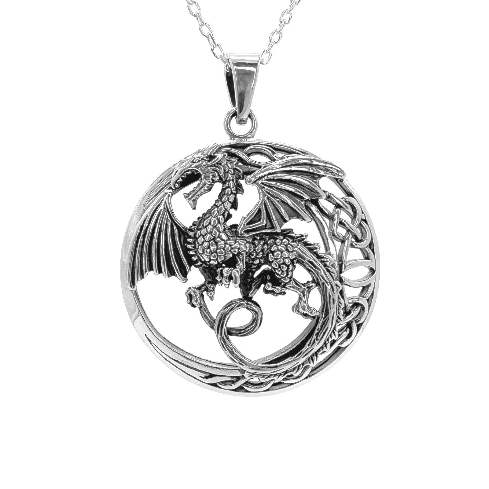 Moon Dragon Sterling Silver Pendant » County Argyle